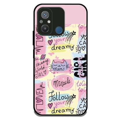 Follow Your Dream - Glossy Metal Silicone Case For Redmi Models