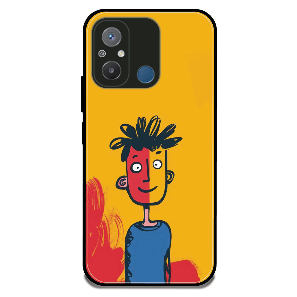Half Face Boy - Glossy Metal Silicone Case For Redmi Models