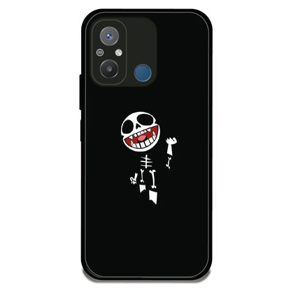 Laughing Skeleton - Glossy Metal Silicone Case For Redmi Models