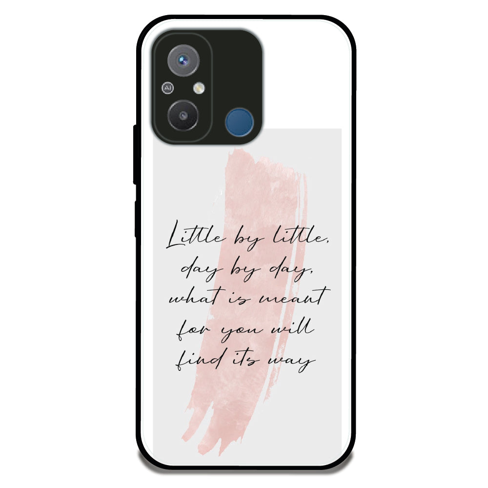 Little By Little Quote - Glossy Metal Silicone Case For Redmi Models