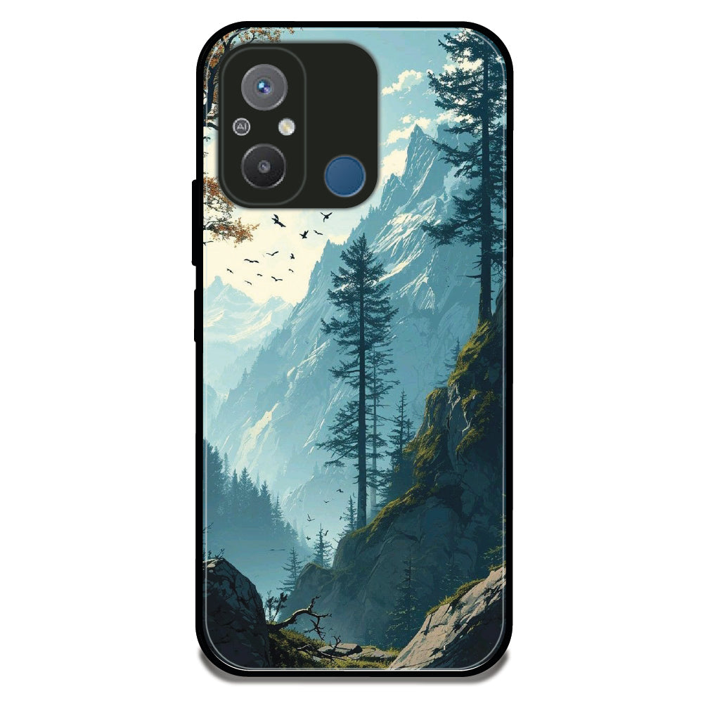 Misty Mountain Scenary - Glossy Metal Silicone Case For Redmi Models
