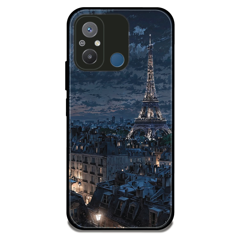 Paris Night - Glossy Metal Silicone Case For Redmi Models