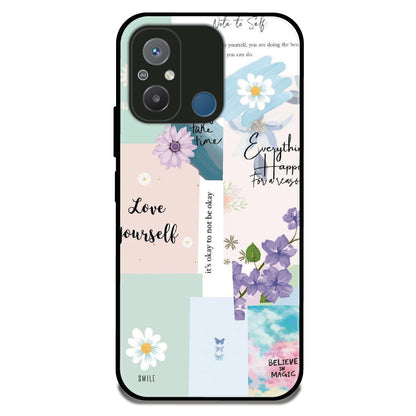 Pastel Collage Art - Glossy Metal Silicone Case For Redmi Models
