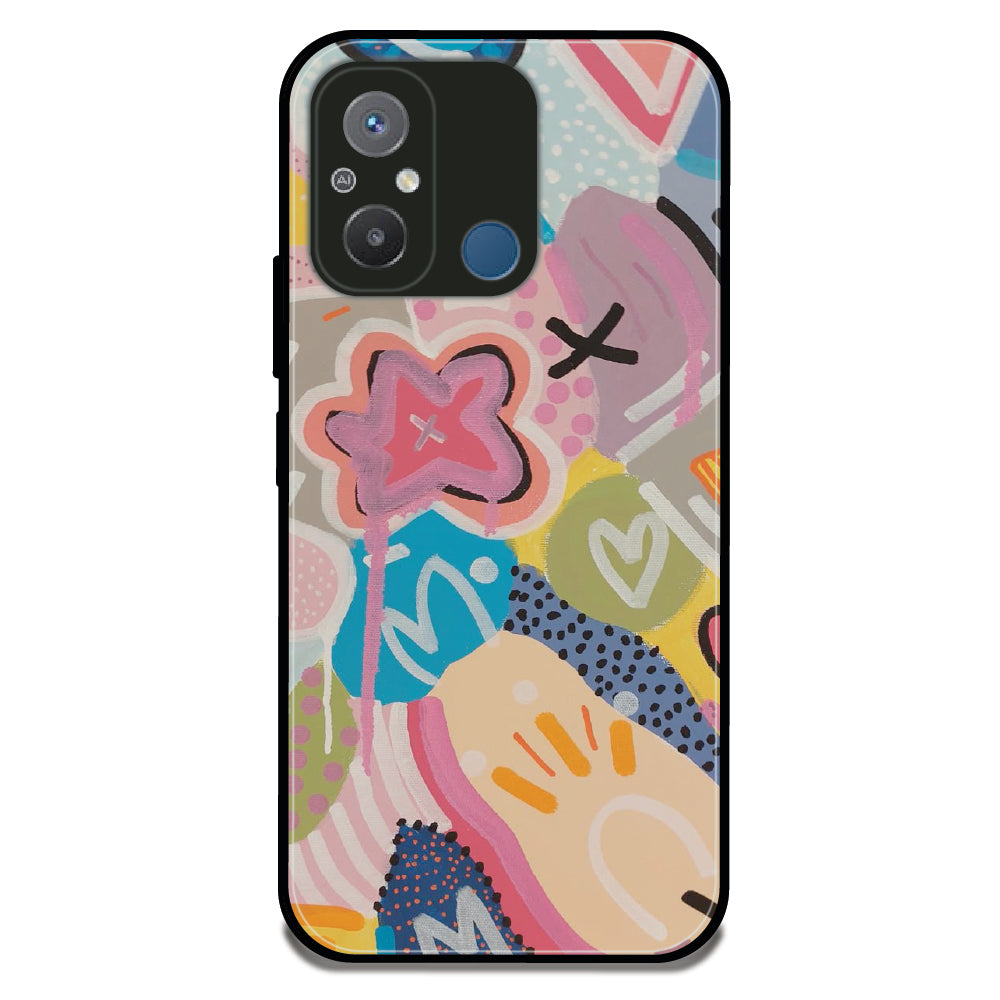 Playful Paint Splash - Glossy Metal Silicone Case For Redmi Models