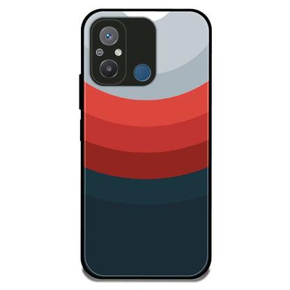 Sunset Stripes Pattern - Glossy Metal Silicone Case For Redmi Models