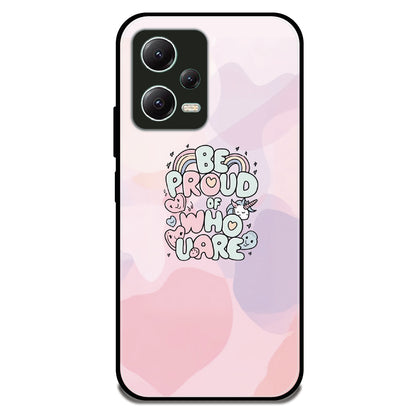 Be Proud of Who U Are - Glossy Metal Silicone Case For Redmi Models