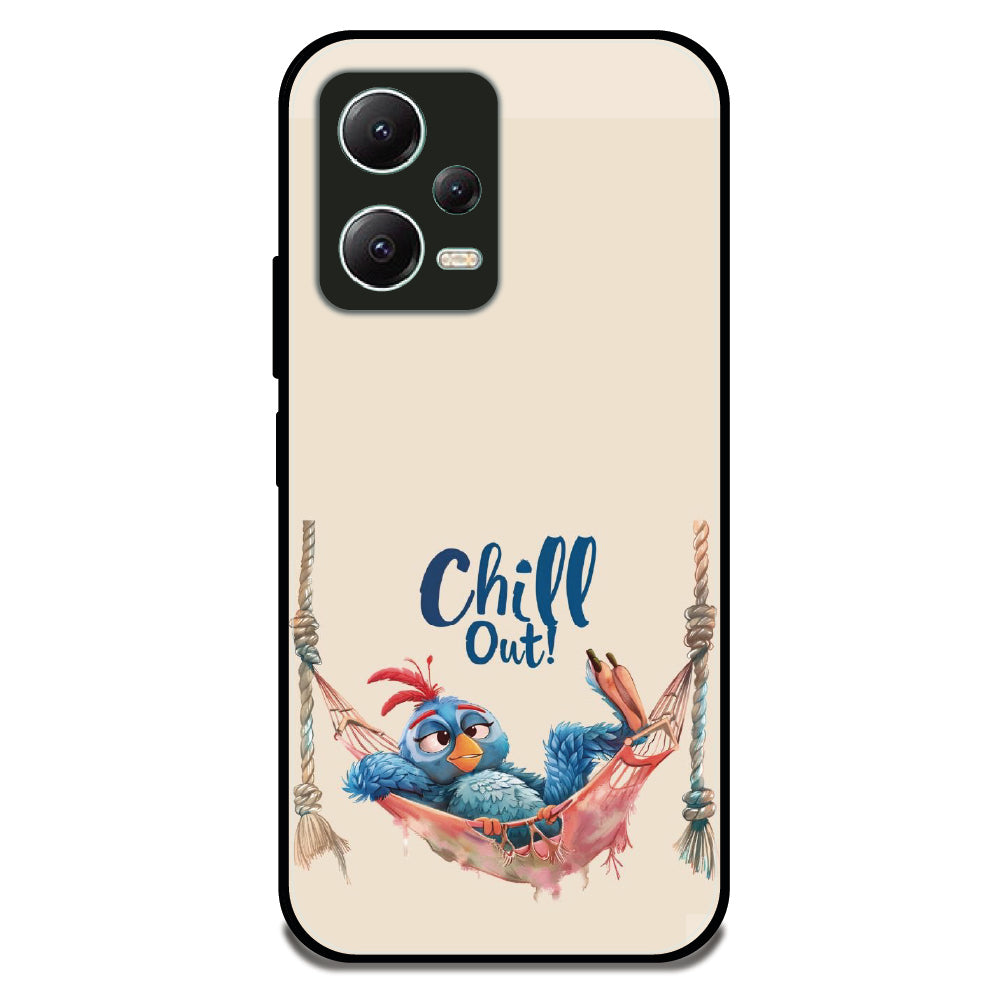 Chill Out Bird - Glossy Metal Silicone Case For Redmi Models