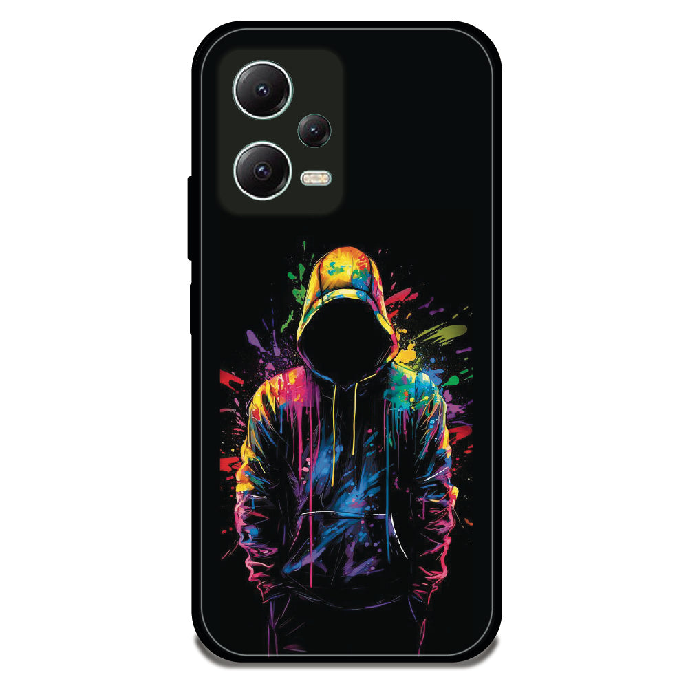 Colorful Splash Hoodie - Glossy Metal Silicone Case For Redmi Models