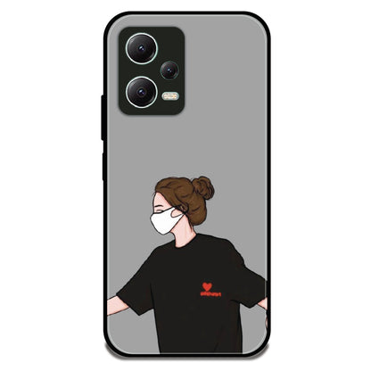 Couple Holding Hand Girl - Glossy Metal Silicone Case For Redmi Models