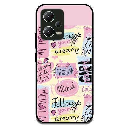 Follow Your Dream - Glossy Metal Silicone Case For Redmi Models