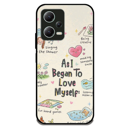Love Myself - Glossy Metal Silicone Case For Redmi Models