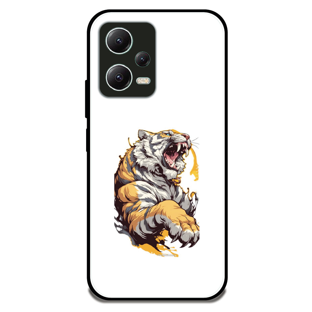 Roaring Tiger - Glossy Metal Silicone Case For Redmi Models