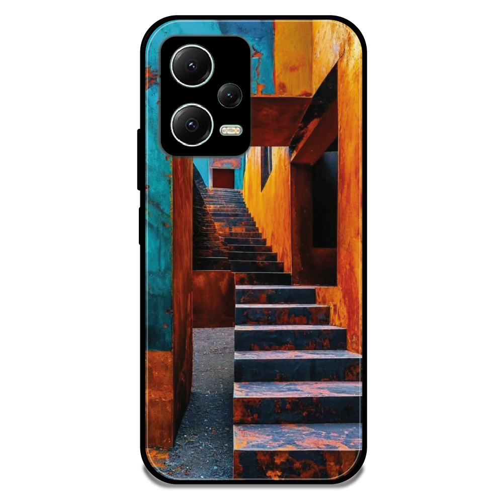 Urban Stairway - Glossy Metal Silicone Case For Redmi Models