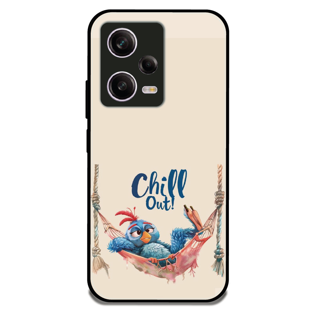Chill Out Bird - Glossy Metal Silicone Case For Redmi Models