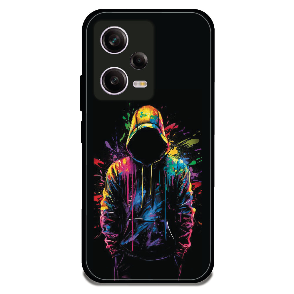 Colorful Splash Hoodie - Glossy Metal Silicone Case For Redmi Models
