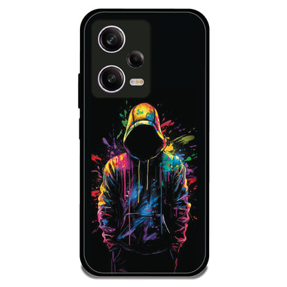 Colorful Splash Hoodie - Glossy Metal Silicone Case For Redmi Models