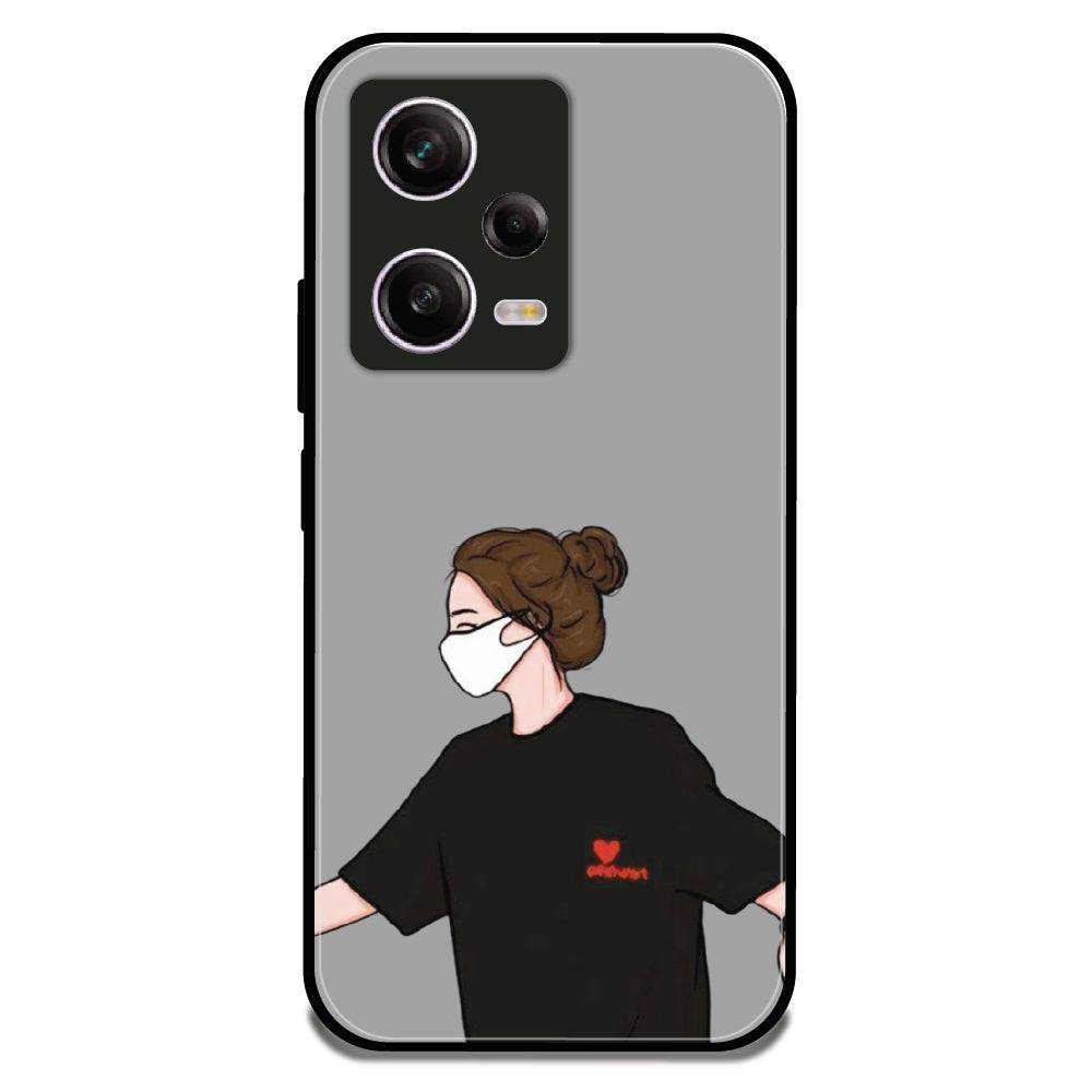Couple Holding Hand Girl - Glossy Metal Silicone Case For Redmi Models