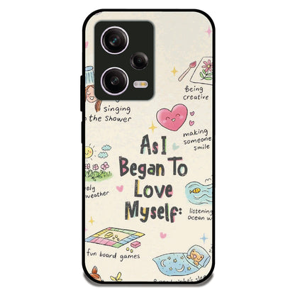Love Myself - Glossy Metal Silicone Case For Redmi Models
