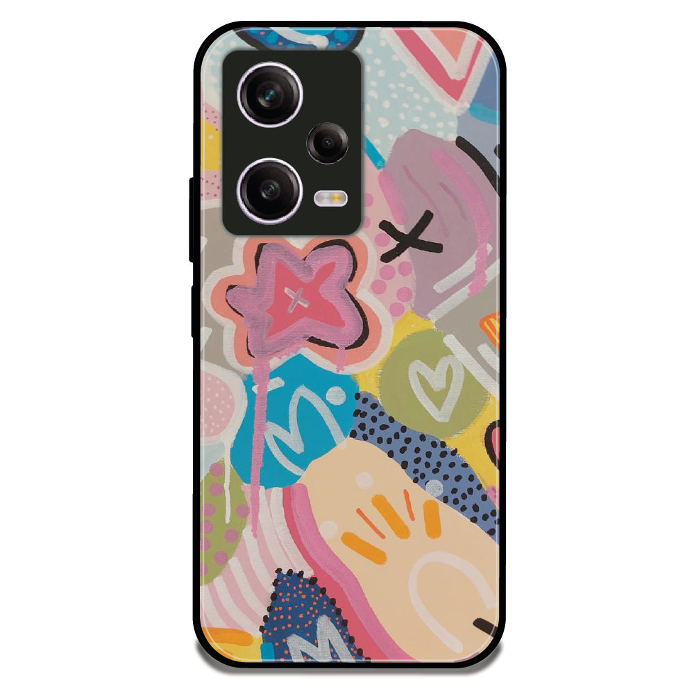 Playful Paint Splash - Glossy Metal Silicone Case For Redmi Models