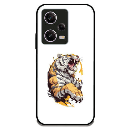 Roaring Tiger - Glossy Metal Silicone Case For Redmi Models