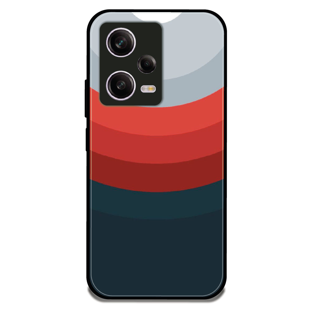 Sunset Stripes Pattern - Glossy Metal Silicone Case For Redmi Models