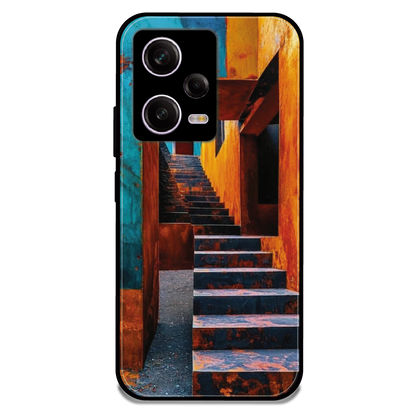 Urban Stairway - Glossy Metal Silicone Case For Redmi Models