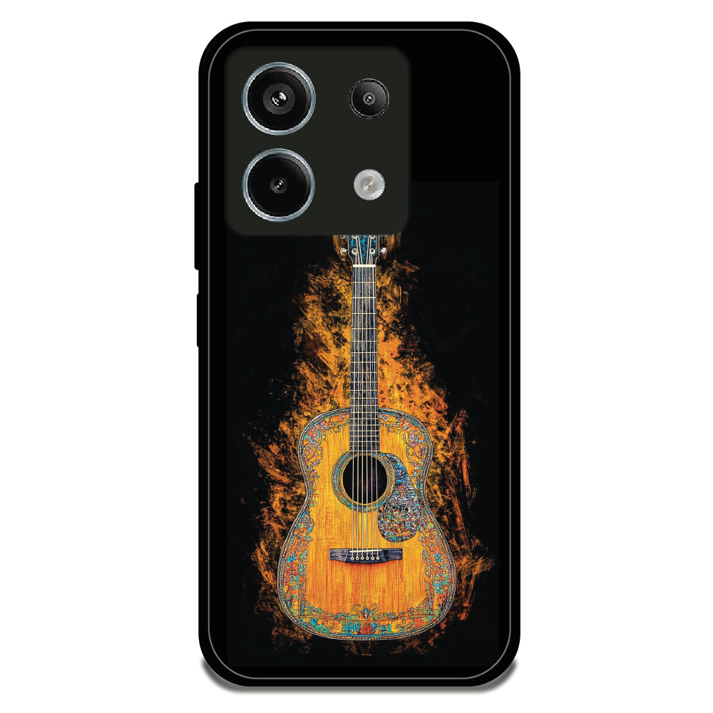 Blazing Guitar - Glossy Metal Silicone Case For Redmi Models