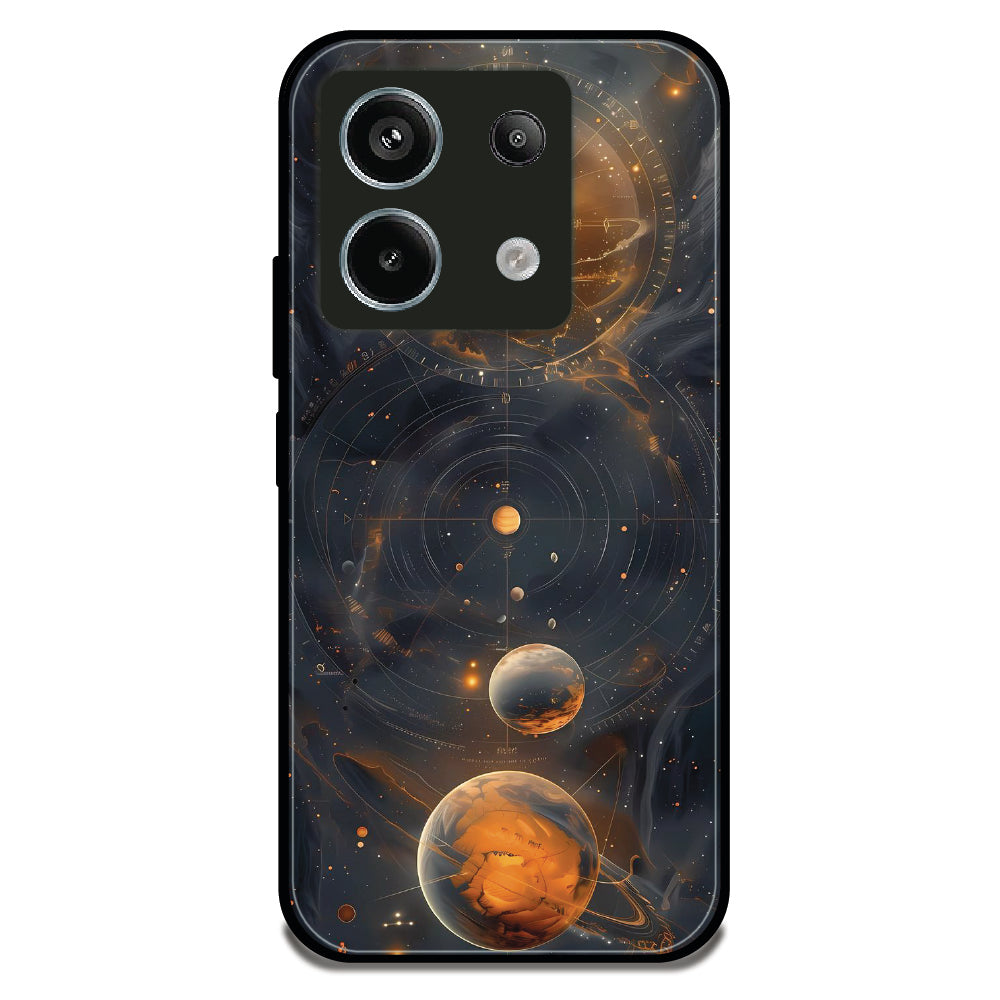 Cosmic Orbit Chart - Glossy Metal Silicone Case For Redmi Models