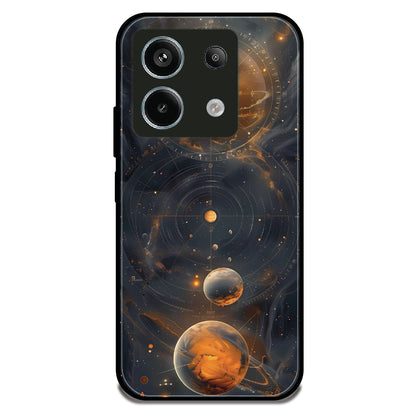 Cosmic Orbit Chart - Glossy Metal Silicone Case For Redmi Models