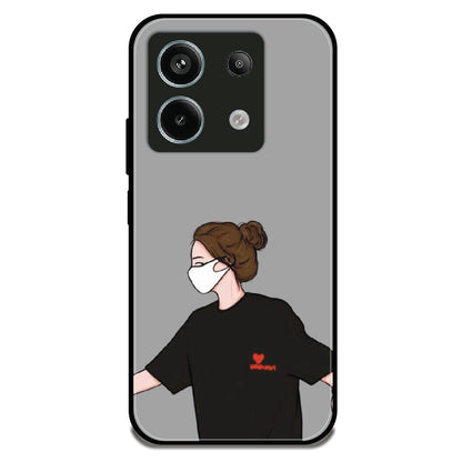 Couple Holding Hand Girl - Glossy Metal Silicone Case For Redmi Models