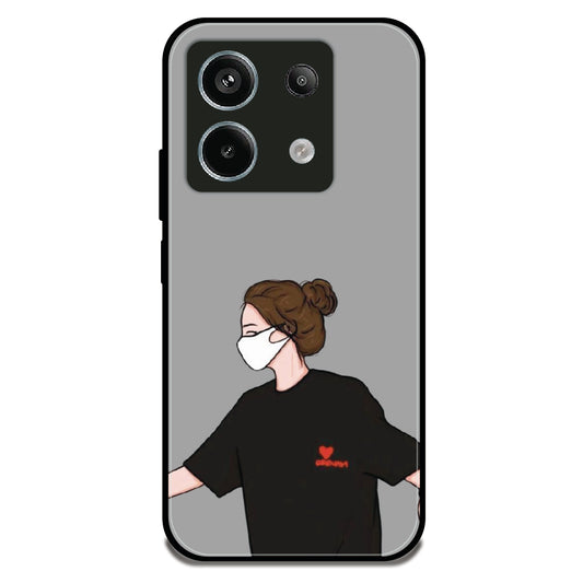 Couple Holding Hand Girl - Glossy Metal Silicone Case for Redmi Note 13 Pro 5G
