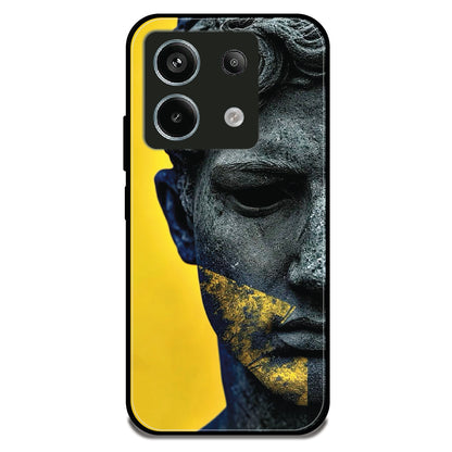 Golden Serenity - Glossy Metal Silicone Case For Redmi Models