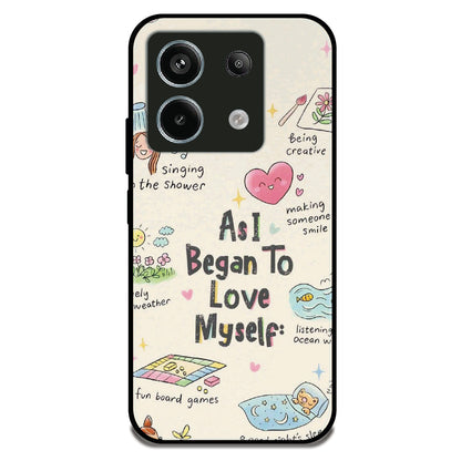 Love Myself - Glossy Metal Silicone Case For Redmi Models