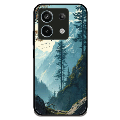 Misty Mountain Scenary - Glossy Metal Silicone Case For Redmi Models
