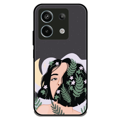 Moonlit Fern Woman - Glossy Metal Silicone Case For Redmi Models