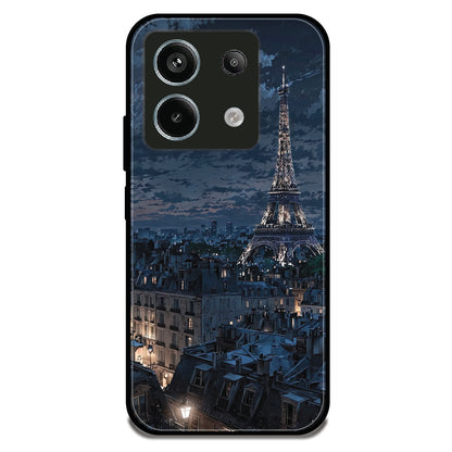 Paris Night - Glossy Metal Silicone Case For Redmi Models