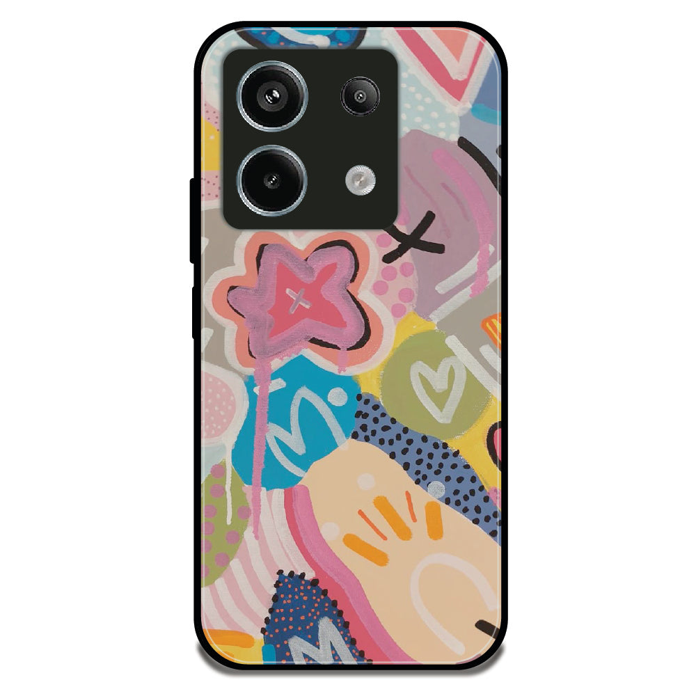 Playful Paint Splash - Glossy Metal Silicone Case For Redmi Models