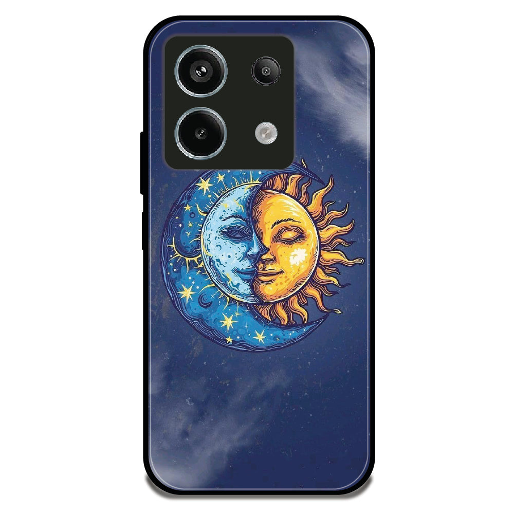 Sun Moon Yin-Yang - Glossy Metal Silicone Case for Redmi Note 13 Pro 5G