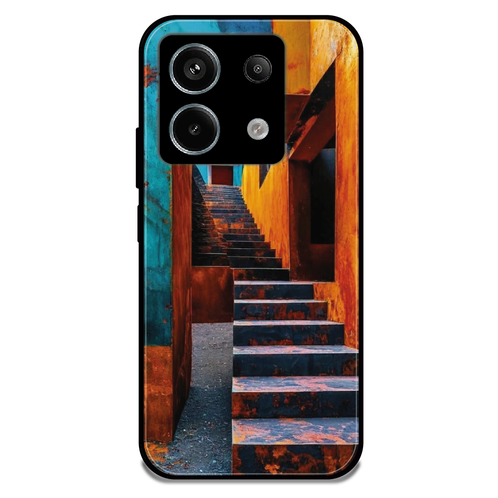 Urban Stairway - Glossy Metal Silicone Case For Redmi Models