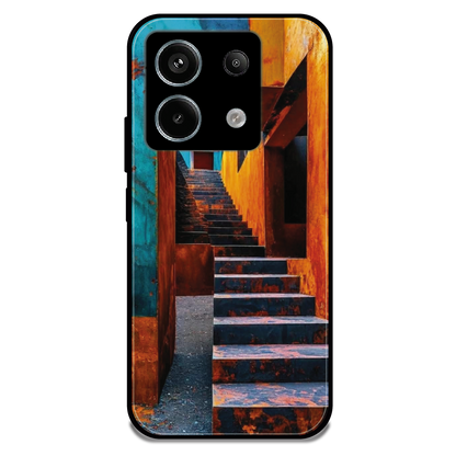 Urban Stairway - Glossy Metal Silicone Case For Redmi Models