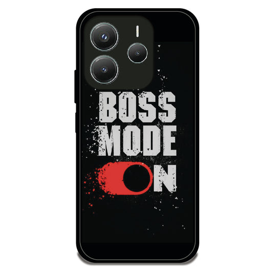 Boss Mode On - Glossy Metal Silicone Case For Redmi Models