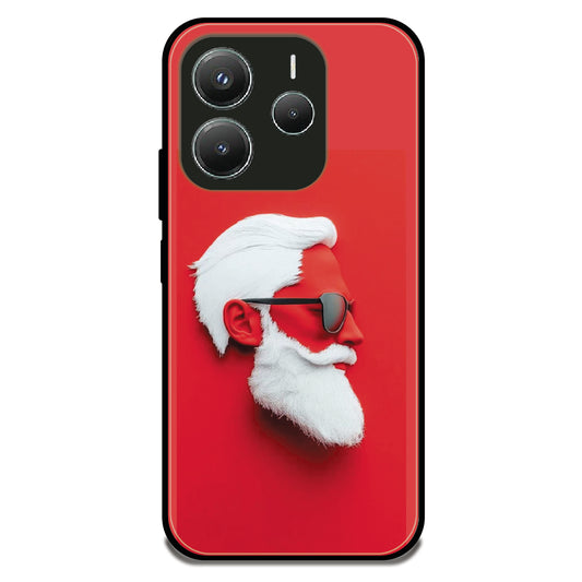 Cool Man Portrait - Glossy Metal Silicone Case For Redmi Models