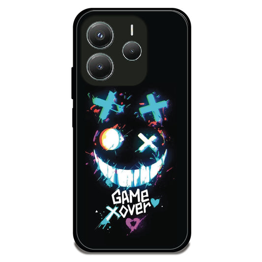 Grinning Game Over - Glossy Metal Silicone Case For Redmi Models