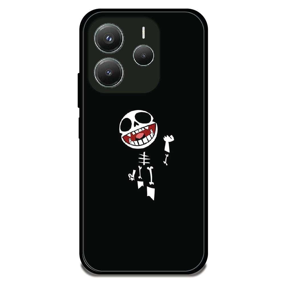 Laughing Skeleton - Glossy Metal Silicone Case For Redmi Models