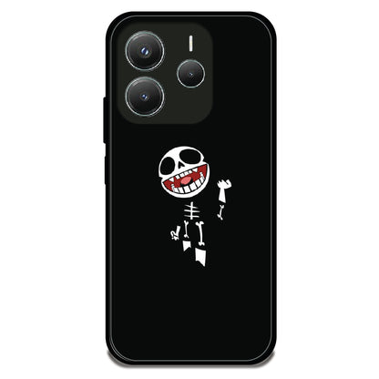 Laughing Skeleton - Glossy Metal Silicone Case For Redmi Models