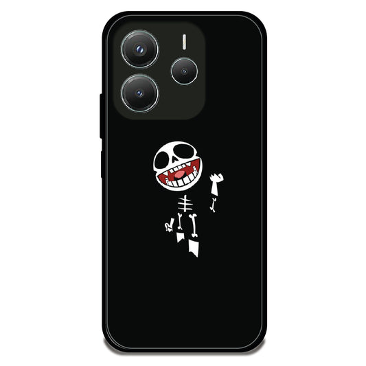 Laughing Skeleton - Glossy Metal Silicone Case For Redmi Models