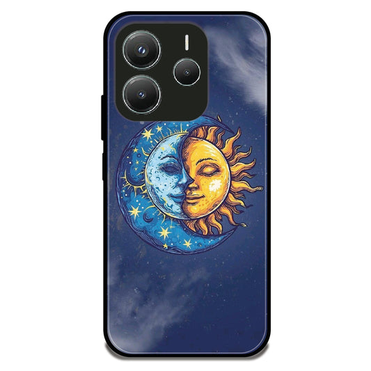 Sun Moon Yin-Yang - Glossy Metal Silicone Case For Redmi Models