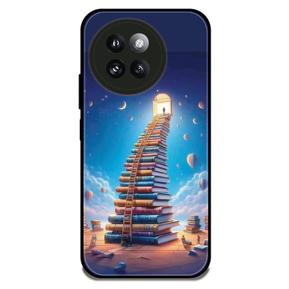 Book Tower Fantasy - Glossy Metal Silicone Case For Redmi Models
