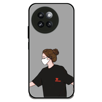 Couple Holding Hand Girl - Glossy Metal Silicone Case For Redmi Models