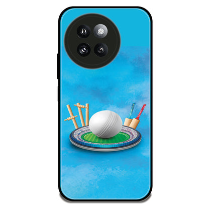 Cricket Wicket Splash - Glossy Metal Silicone Case For Redmi Models